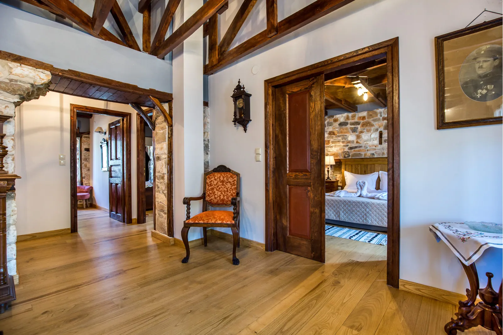 Salon and living space 6 at Maroyda Stonehouse in Panagia, Thassos